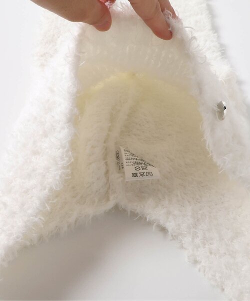 algy（アルジー）の「うさみみニット帽（ニットキャップ/ビーニー・キッズ・ブラック/オフホワイト・FREE）」の3枚目の写真