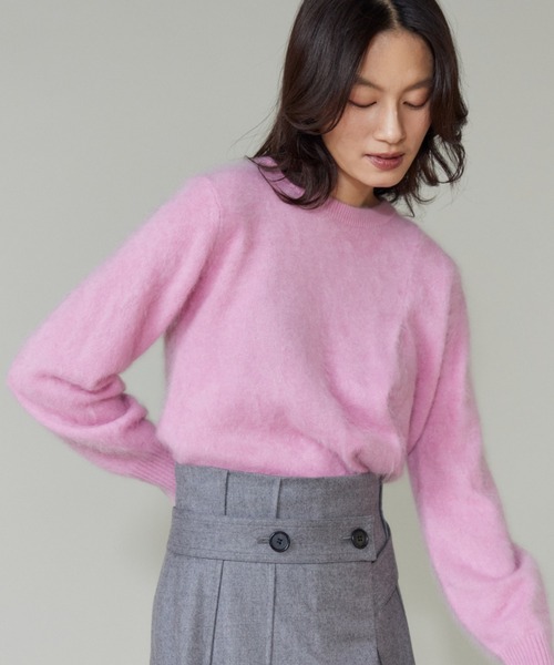 la veille by SUPERIOR CLOSET(ラベイユバイスーペリアクローゼット)の「カシミヤタックプルオーバー(ニット/セーター・レディース・ピンク・9号)」の1枚目の写真
