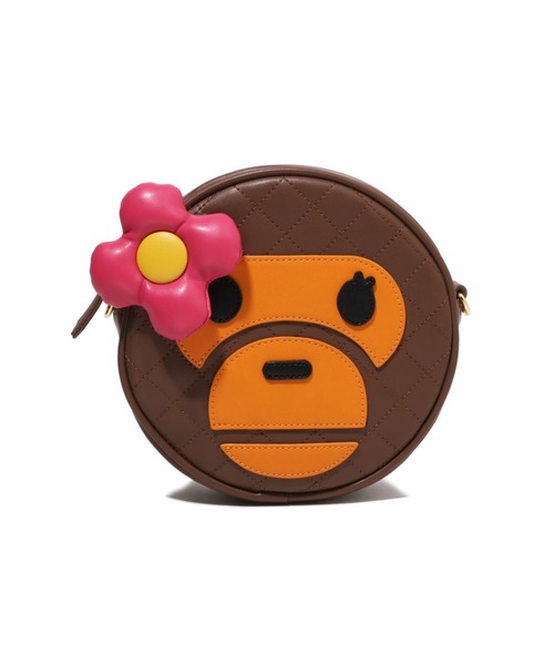 A BATHING APE（アベイシングエイプ）の「BABY LISA QUILTING SHOULDER BAG（ショルダーバッグ・レディース・ブラウン・FREE）」の3枚目の写真