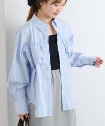 Kastane | 【チェック&ストライプ】B フリルシャツ(シャツ/ブラウス)