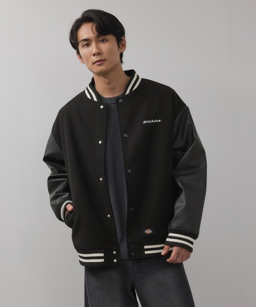 セール】Dickies/ディッキーズ ロゴ刺繍切替スタジャン（スタジャン