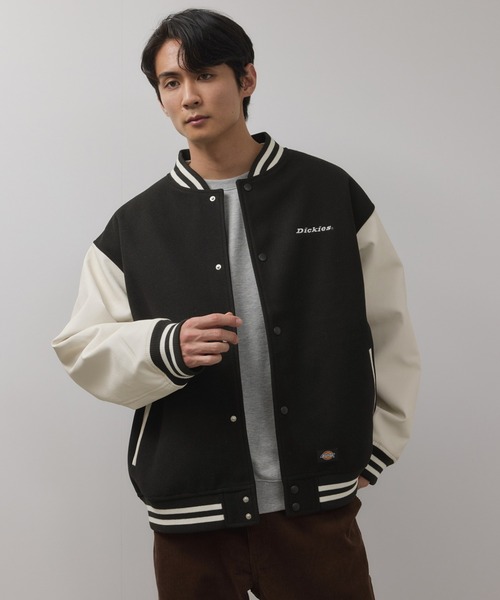 セール】Dickies/ディッキーズ ロゴ刺繍切替スタジャン（スタジャン