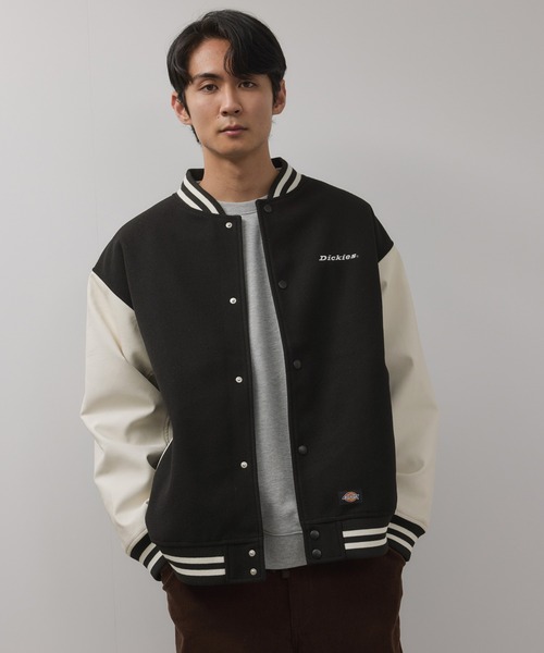 セール】Dickies/ディッキーズ ロゴ刺繍切替スタジャン（スタジャン