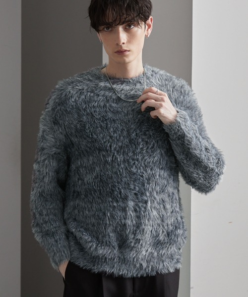 新品定価33000円　ベッドサイドドラマ　グラデーションニット　オーバーサイズ bedsidedrama（ベットサイドドラマ）の「bedsidedrama/ベッドサイド