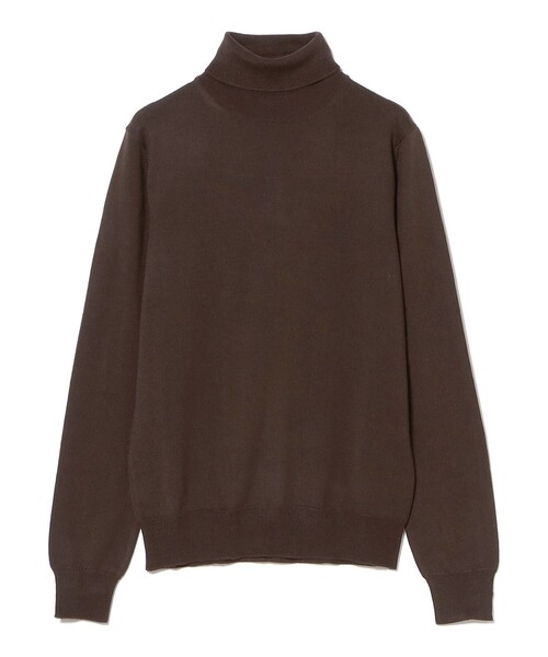 MORGANO（モルガーノ）の「【別注】MORGANO / 21ゲージ タートルネック ニット（ニット/セーター・メンズ・ダークブラウン/ブラック・50/48/46/44/52）」の6枚目の写真