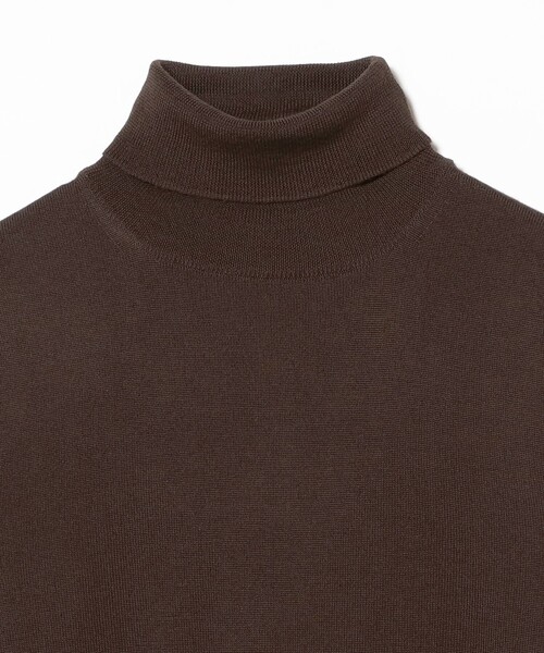 MORGANO（モルガーノ）の「【別注】MORGANO / 21ゲージ タートルネック ニット（ニット/セーター・メンズ・ダークブラウン/ブラック・50/48/46/44/52）」の7枚目の写真