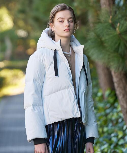 DRESSTERIOR（ドレステリア）の「【CLASSY.12月号掲載】フーデッドショートダウン（ダウンジャケット/コート・レディース・ブラック/ホワイト・38/36/34）」の16枚目の写真