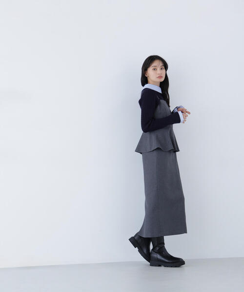 セール】◇ペプラムキャミジャンスカ（ジャンパースカート）｜NATURAL