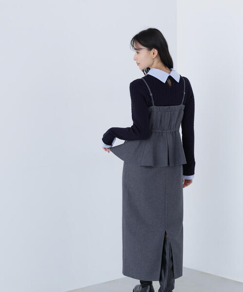 ◇ペプラムキャミジャンスカ（ジャンパースカート）｜NATURAL BEAUTY