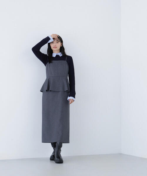 セール】◇ペプラムキャミジャンスカ（ジャンパースカート）｜NATURAL