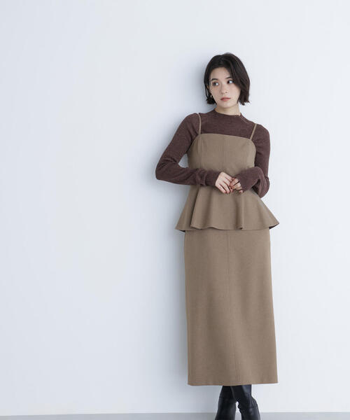 ◇ペプラムキャミジャンスカ（ジャンパースカート）｜NATURAL BEAUTY