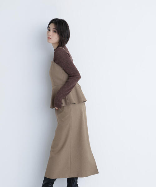 ◇ペプラムキャミジャンスカ（ジャンパースカート）｜NATURAL BEAUTY