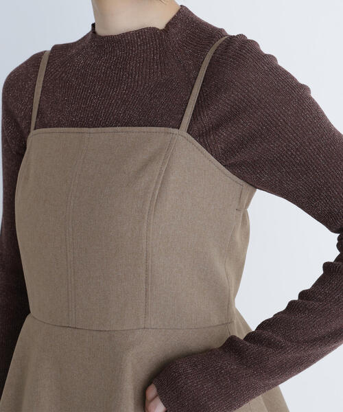 セール】◇ペプラムキャミジャンスカ（ジャンパースカート）｜NATURAL