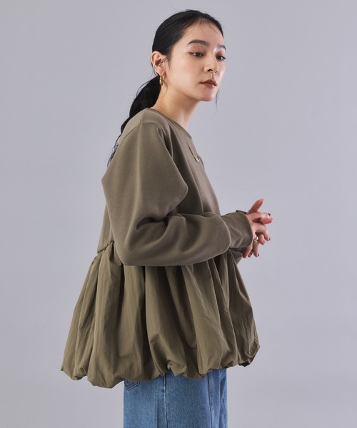 Muscat(マスカット)の「ドッキングバルーンプルオーバー(スウェット・レディース・ブラウン/ブラック・F)」の20枚目の写真