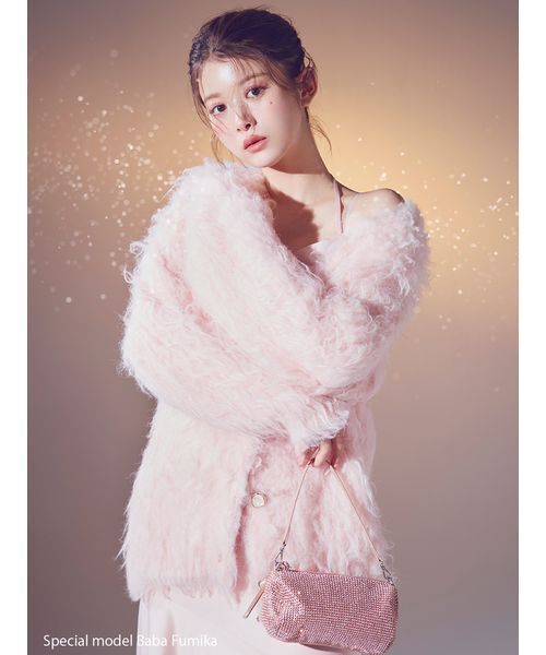 SNIDEL（スナイデル）の「サテンマーメイドキャミワンピース（ワンピース・レディース・アイボリー/ライトピンク/ネイビー・0/1）」の5枚目の写真