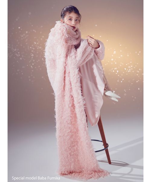 SNIDEL（スナイデル）の「サテンマーメイドキャミワンピース（ワンピース・レディース・アイボリー/ライトピンク/ネイビー・0/1）」の6枚目の写真