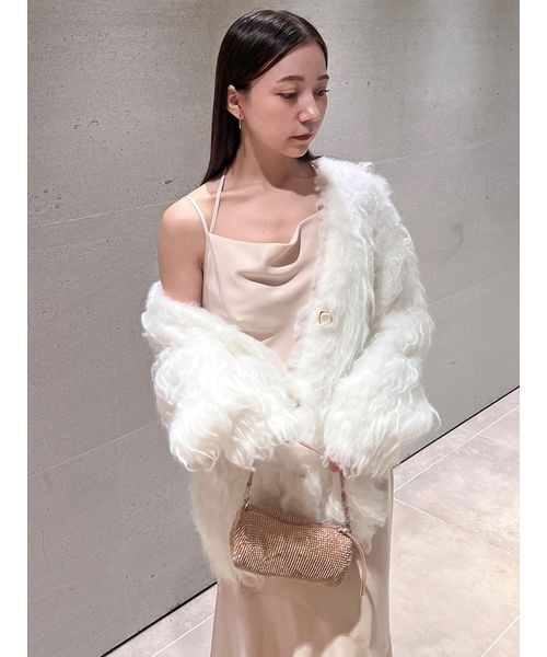 SNIDEL（スナイデル）の「サテンマーメイドキャミワンピース（ワンピース・レディース・アイボリー/ライトピンク/ネイビー・0/1）」の19枚目の写真