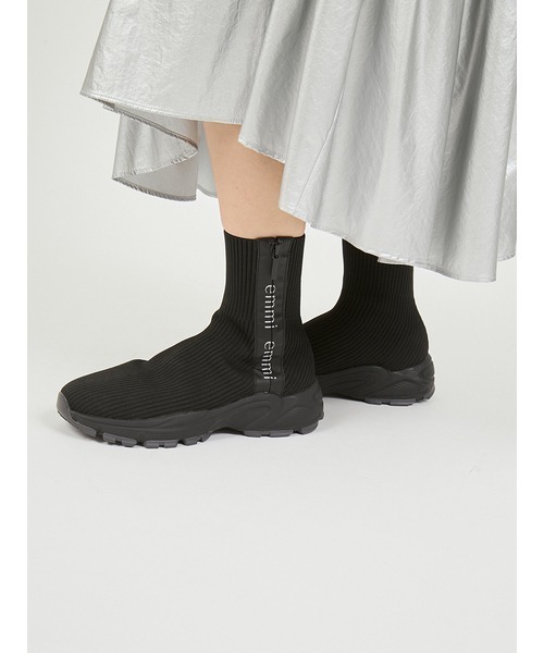 emmi（エミ）の「ecoニットスニーカーソールブーツ（ブーツ）」 - WEAR
