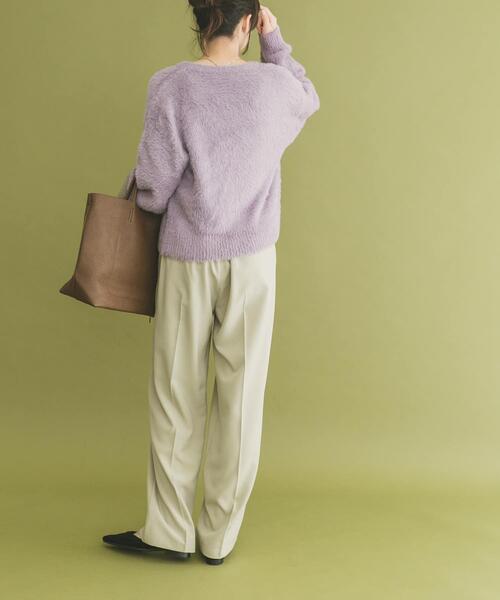 ITEMS URBANRESEARCH(アイテムズ アーバンリサーチ)の「フェザーニットカーディガン(カーディガン/ボレロ・レディース・ブラウン/ラベンダー/ライトベージュ・FREE)」の17枚目の写真