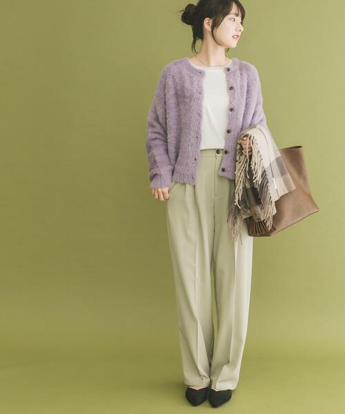 ITEMS URBANRESEARCH(アイテムズ アーバンリサーチ)の「フェザーニットカーディガン(カーディガン/ボレロ・レディース・ブラウン/ラベンダー/ライトベージュ・FREE)」の18枚目の写真