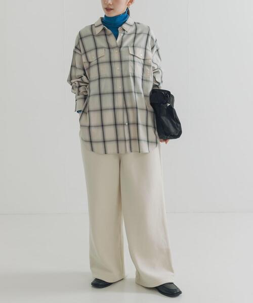 THOUSAND MILE（サウザンドマイル）の「『別注』THOUSAND MILE×URBAN RESEARCH　KNIT FREECE LONG PANTS（その他パンツ・レディース・ブラック/オフホワイト/ボルドー・MEDIUM/LARGE）」の5枚目の写真