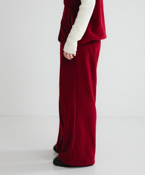 THOUSAND MILE（サウザンドマイル）の「『別注』THOUSAND MILE×URBAN RESEARCH　KNIT FREECE LONG PANTS（その他パンツ・レディース・ブラック/オフホワイト/ボルドー・MEDIUM/LARGE）」の14枚目の写真