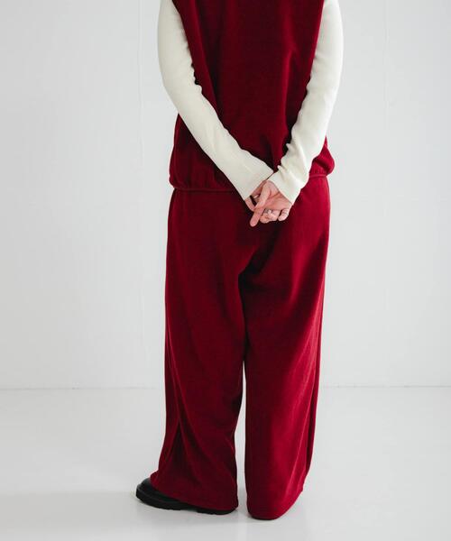 THOUSAND MILE（サウザンドマイル）の「『別注』THOUSAND MILE×URBAN RESEARCH　KNIT FREECE LONG PANTS（その他パンツ・レディース・ブラック/オフホワイト/ボルドー・MEDIUM/LARGE）」の15枚目の写真