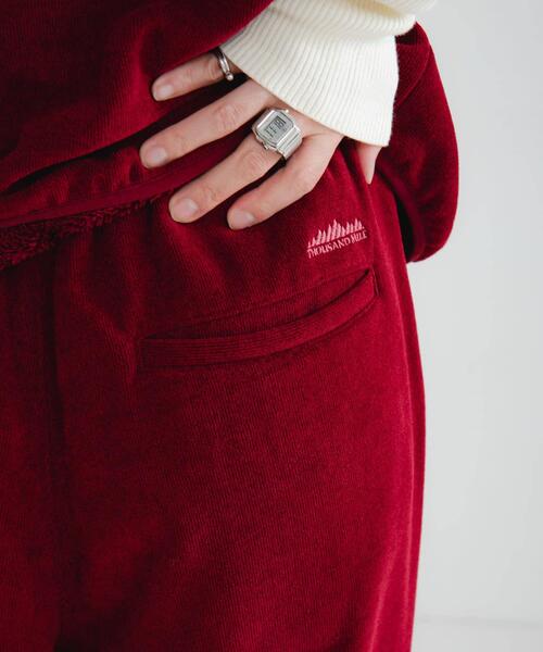 THOUSAND MILE（サウザンドマイル）の「『別注』THOUSAND MILE×URBAN RESEARCH　KNIT FREECE LONG PANTS（その他パンツ・レディース・ブラック/オフホワイト/ボルドー・MEDIUM/LARGE）」の16枚目の写真