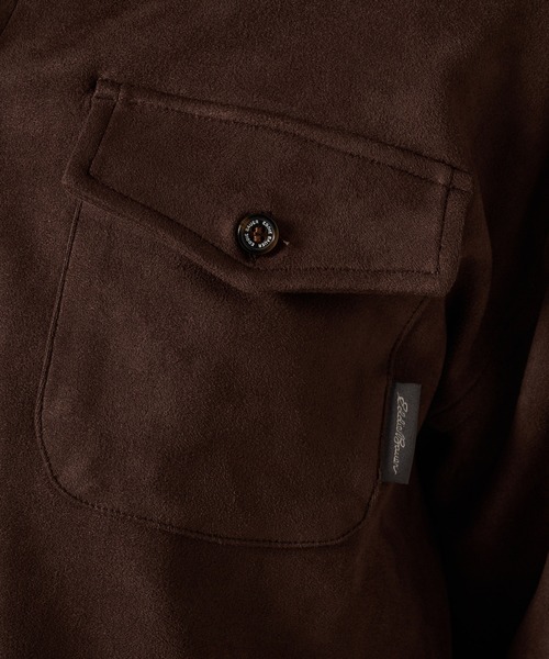 Eddie Bauer(エディーバウアー)の「スエード タッチ 長袖シャツ(シャツ/ブラウス・レディース・ブラウン/ベージュ/ブラック・L/XL/M/S)」の14枚目の写真