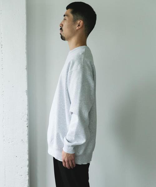 URBAN RESEARCH DOORS（アーバンリサーチドアーズ）の「裏起毛クルーネックスウェット（スウェット・メンズ・グレー系その他/チャコールグレー/グリーン系その他/ネイビー・LARGE/MEDIUM）」の12枚目の写真