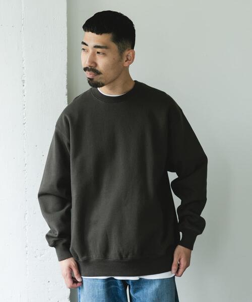 URBAN RESEARCH DOORS（アーバンリサーチドアーズ）の「裏起毛クルーネックスウェット（スウェット・メンズ・グレー系その他/チャコールグレー/グリーン系その他/ネイビー・LARGE/MEDIUM）」の17枚目の写真