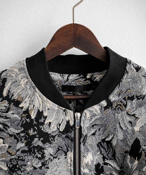 オーバーサイズゴブラン織りヴィンテージフラワーMA-1/総柄フライト