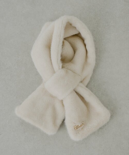 Chico（チコ）の「ファーティペット（マフラー・レディース・ベージュ/ブラウン/アイボリー・FREE）」の2枚目の写真