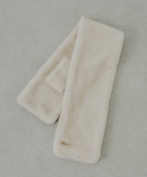 Chico（チコ）の「ファーティペット（マフラー・レディース・ベージュ/ブラウン/アイボリー・FREE）」の6枚目の写真