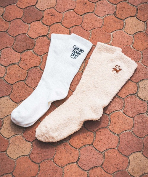 niko and...(ニコアンド)の「【NASU FARM VILLAGE】2Pソックス(その他小物・レディース・オフホワイト/ピンク・0)」の2枚目の写真