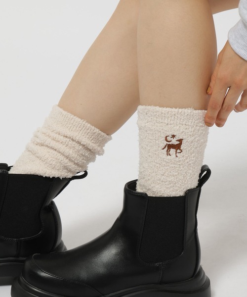 niko and...(ニコアンド)の「【NASU FARM VILLAGE】2Pソックス(その他小物・レディース・オフホワイト/ピンク・0)」の6枚目の写真