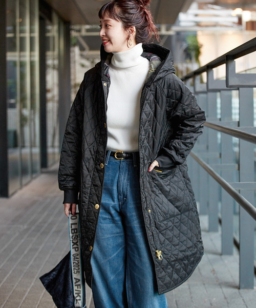 Barbour(バブアー)の「【WEB+一部店舗限定】Barbour/バブアー hilary quilted jacket(その他アウター・レディース・カーキ/ブラック・MEDIUM/LARGE)」の2枚目の写真