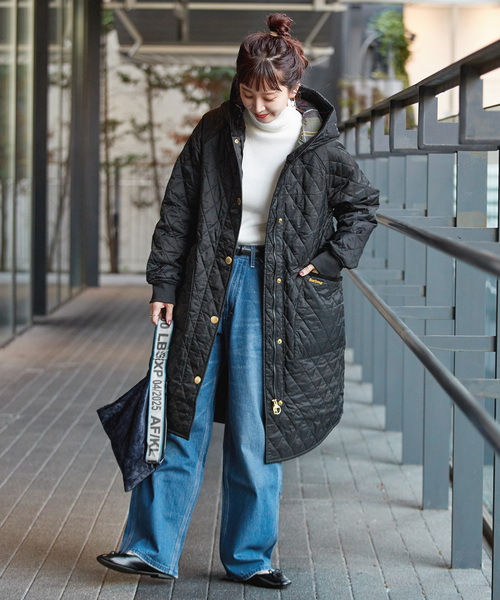 Barbour(バブアー)の「【WEB+一部店舗限定】Barbour/バブアー hilary quilted jacket(その他アウター・レディース・カーキ/ブラック・MEDIUM/LARGE)」の10枚目の写真
