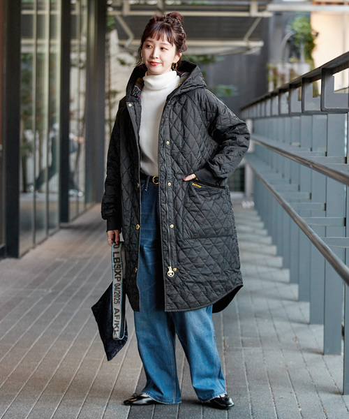 Barbour(バブアー)の「【WEB+一部店舗限定】Barbour/バブアー hilary quilted jacket(その他アウター・レディース・カーキ/ブラック・MEDIUM/LARGE)」の11枚目の写真