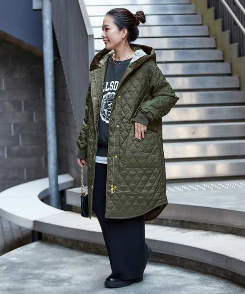 Barbour(バブアー)の「【WEB+一部店舗限定】Barbour/バブアー hilary quilted jacket(その他アウター・レディース・カーキ/ブラック・MEDIUM/LARGE)」の21枚目の写真