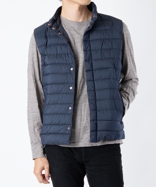 HERNO（ヘルノ）の「HERNO NUAGE DOWN VEST ヘルノ ニュアージュ ダウンベスト（ダウンベスト・メンズ・ブルー系1・48）」の5枚目の写真