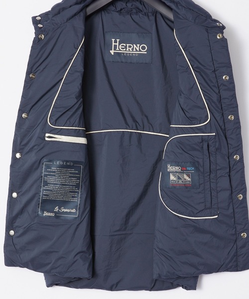 HERNO（ヘルノ）の「HERNO NUAGE DOWN VEST ヘルノ ニュアージュ ダウンベスト（ダウンベスト・メンズ・ブルー系1・48）」の9枚目の写真
