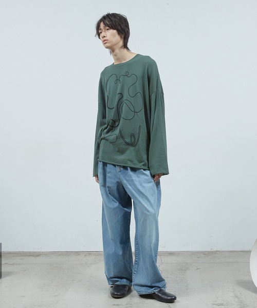 Dulcamara（ドゥルカマラ）の「デニムシンプル2タックワ イドPT（デニムパンツ・メンズ・インディゴブルー/ブラック・0/1/2）」の3枚目の写真