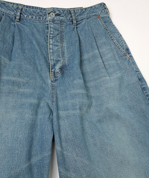 Dulcamara（ドゥルカマラ）の「デニムシンプル2タックワ イドPT（デニムパンツ・メンズ・インディゴブルー/ブラック・0/1/2）」の11枚目の写真