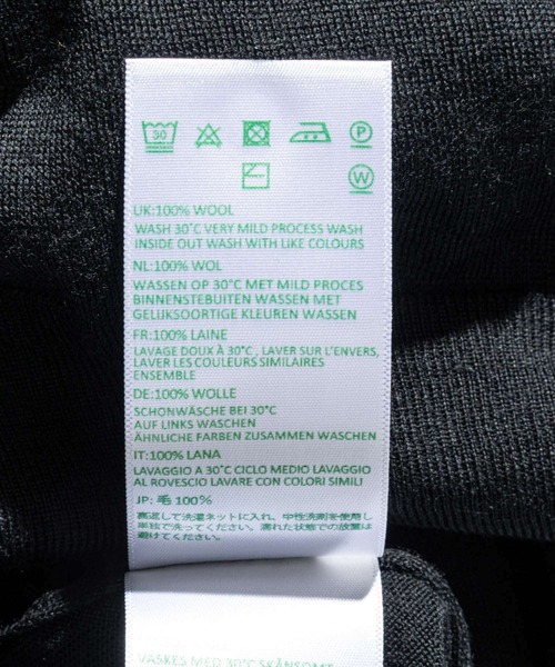 JOHN SMEDLEY（ジョンスメドレー）の「JOHN SMEDLEY BELPER ジョンスメドレー ベルパー 長袖 ポロシャツ メリノウール ポロシャツ（ポロシャツ・メンズ・ネイビー系/シルバー/ブラック/チャコール・LARGE）」の6枚目の写真