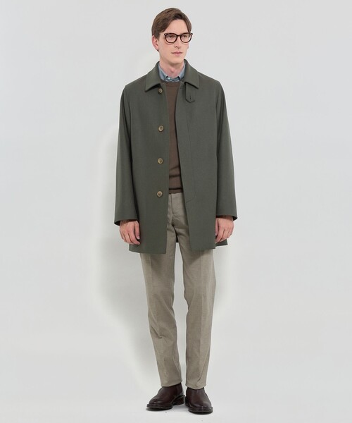 MACKINTOSH LONDON（マッキントッシュ ロンドン）の「【WEB・一部店舗限定】【DUNFORD】ウールメルトンステンカラーコート（ステンカラーコート・メンズ・チャコールグレー/ネイビー/グリーン系その他5・40/38/42）」の6枚目の写真