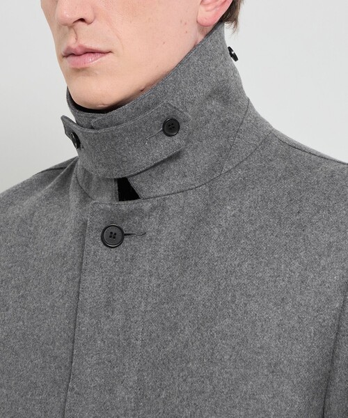 MACKINTOSH LONDON（マッキントッシュ ロンドン）の「【WEB・一部店舗限定】【DUNFORD】ウールメルトンステンカラーコート（ステンカラーコート・メンズ・チャコールグレー/ネイビー/グリーン系その他5・40/38/42）」の10枚目の写真