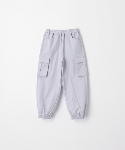 coca（coca）（コカ）の「【DAILY WARM】 キッズ　裏微起毛ハートカーゴパンツ（カーゴパンツ・キッズ・ラベンダー/ブラック・120/130/140/150）」の3枚目の写真
