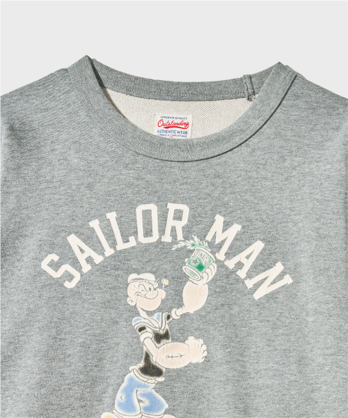 OUTSTANDING(アウトスタンディング)の「V.S.C SWEAT(SAILOR MAN)_8%MELANGE GRAY(スウェット・メンズ・その他・MEDIUM/LARGE/X-LARGE)」の3枚目の写真