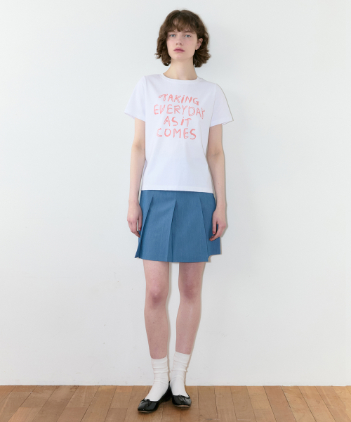 SINOON(シヌーン)の「Every Day T-Shirt (White)(Tシャツ/カットソー・レディース・ホワイト・FREE)」の3枚目の写真